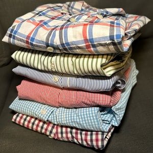 Six men’s button down shirts